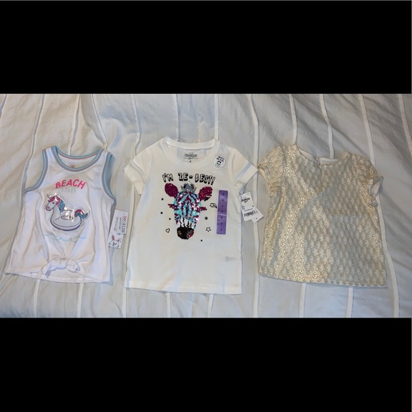 Girls Shirt Top Tank Bundle New - Picture 1 of 11